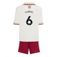 Arsenal Gabriel Magalhaes #6 Tretí Detský futbalový dres 2025-26 Krátky Rukáv (+ trenírky)